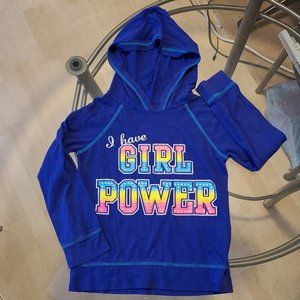1989 Place hoodie 'I have Girl Power' shirt longsleeve dark blue Size 7/8 M/M